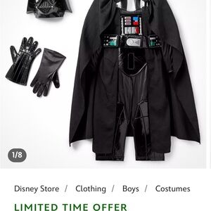 Disney Star Wars Kids Costume - Black and Silver